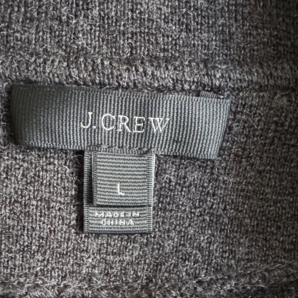 J.CREW Open-Front Sweater Blazer Cardigan Size L 100%Wool